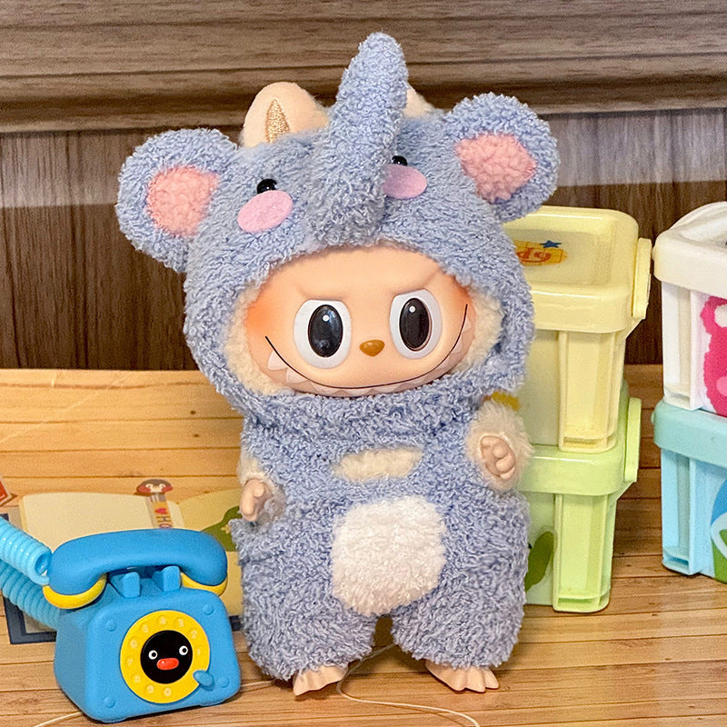 Labubu Sitting Party Doll Clothes First and Second Generation Blind Box Use Labubu Clothes Plush Vinyl Face