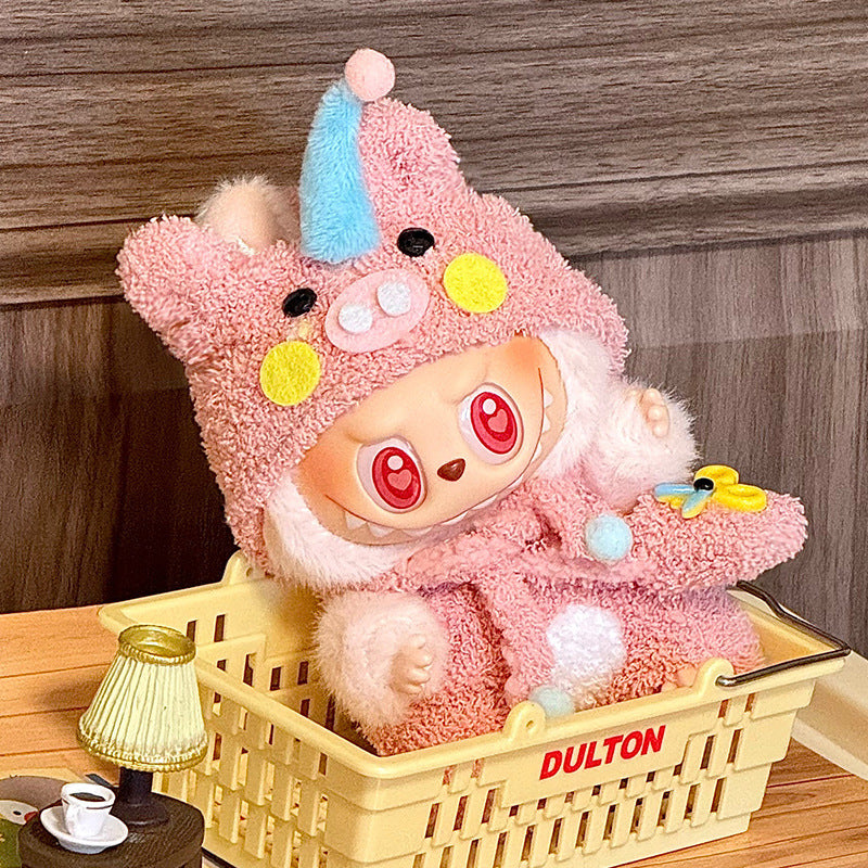 Labubu Sitting Party Doll Clothes First and Second Generation Blind Box Use Labubu Clothes Plush Vinyl Face