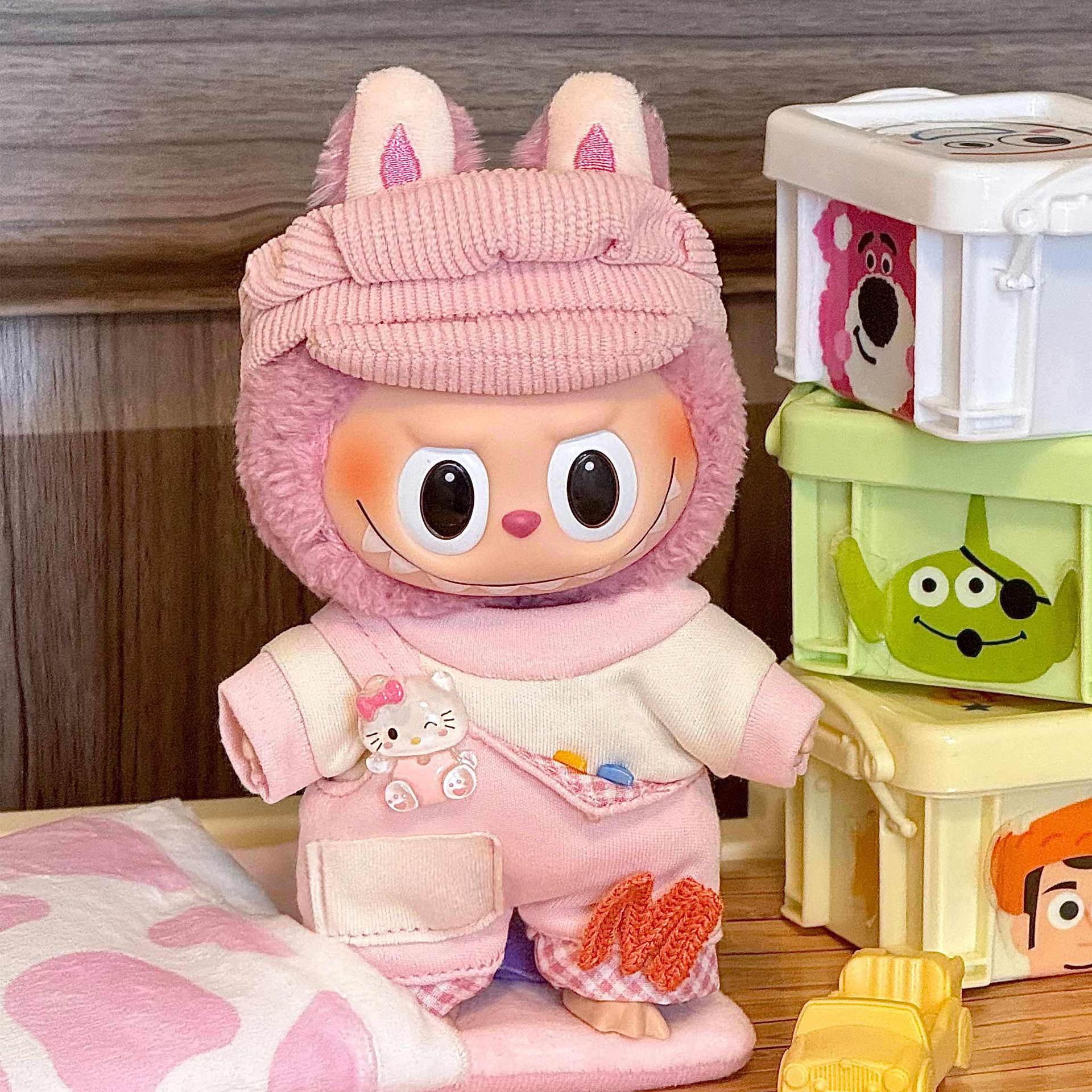 Labubu Sitting Party Doll Clothes First and Second Generation Blind Box Use Labubu Clothes Plush Vinyl Face