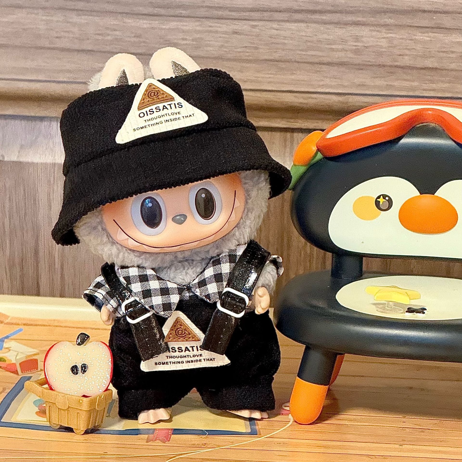 Labubu Sitting Party Doll Clothes First and Second Generation Blind Box Use Labubu Clothes Plush Vinyl Face