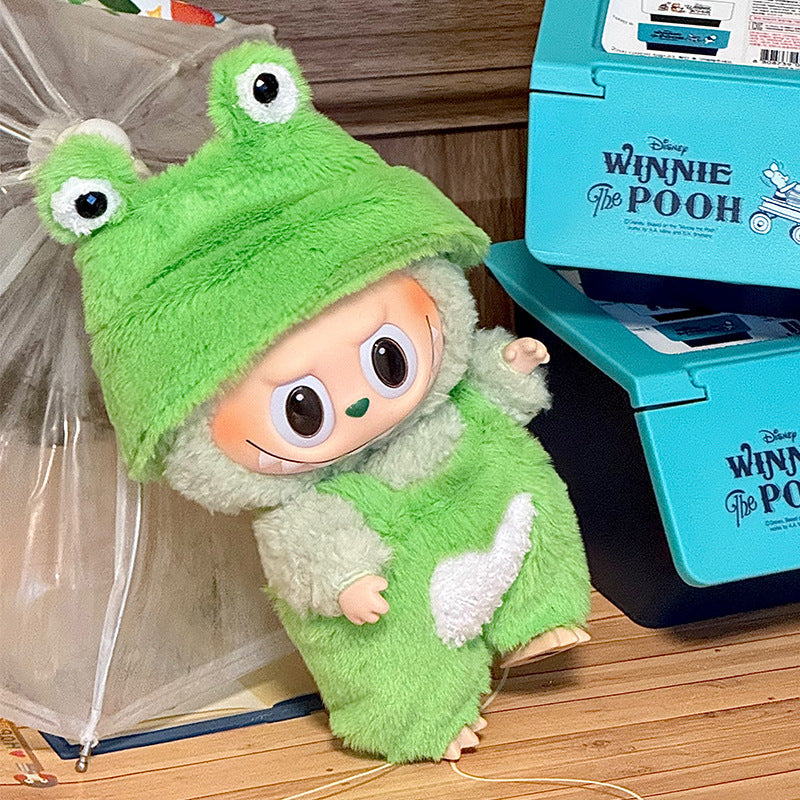Labubu Sitting Party Doll Clothes First and Second Generation Blind Box Use Labubu Clothes Plush Vinyl Face