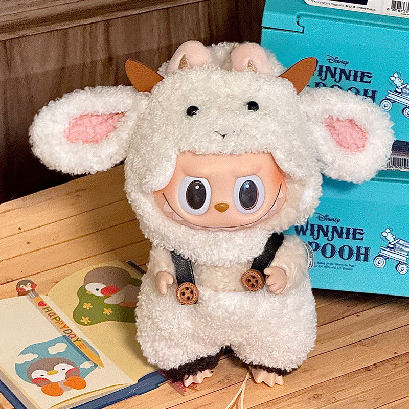 Labubu Sitting Party Doll Clothes First and Second Generation Blind Box Use Labubu Clothes Plush Vinyl Face