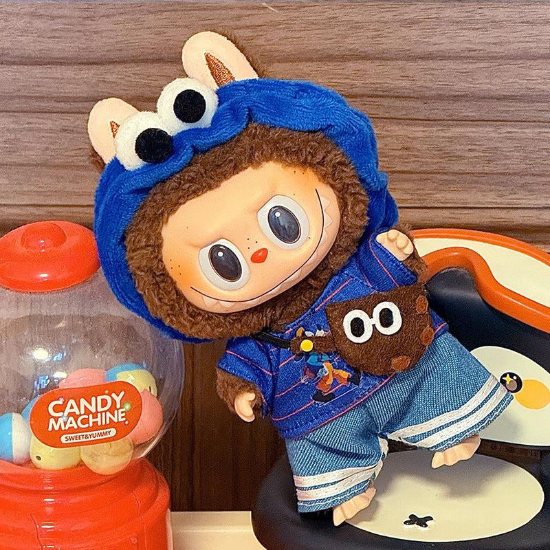 Labubu Sitting Party Doll Clothes First and Second Generation Blind Box Use Labubu Clothes Plush Vinyl Face