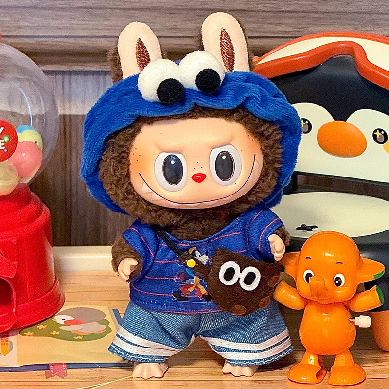 Labubu Sitting Party Doll Clothes First and Second Generation Blind Box Use Labubu Clothes Plush Vinyl Face