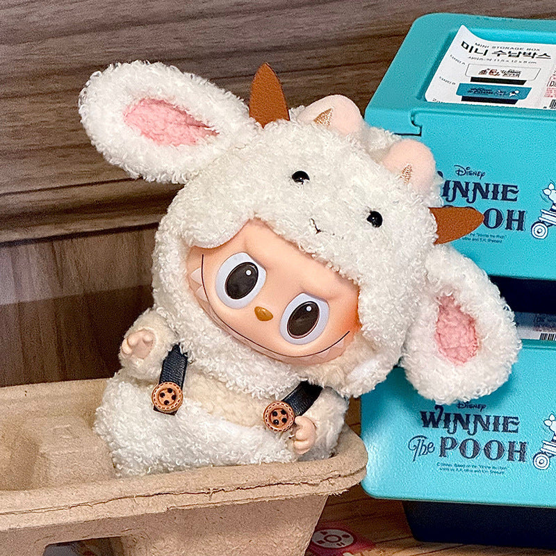 Labubu Sitting Party Doll Clothes First and Second Generation Blind Box Use Labubu Clothes Plush Vinyl Face