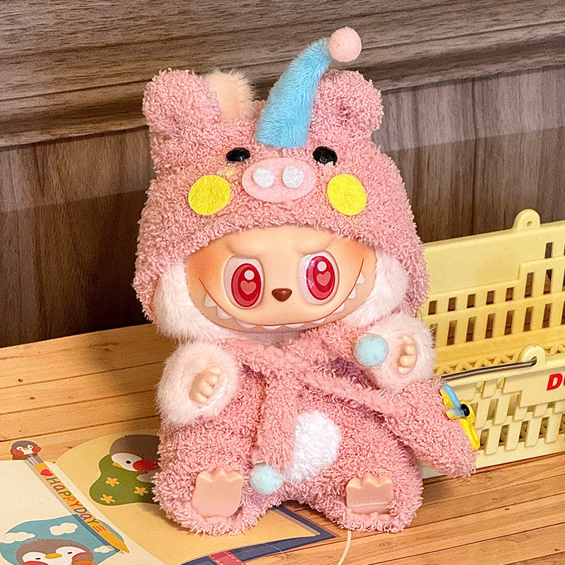 Labubu Sitting Party Doll Clothes First and Second Generation Blind Box Use Labubu Clothes Plush Vinyl Face