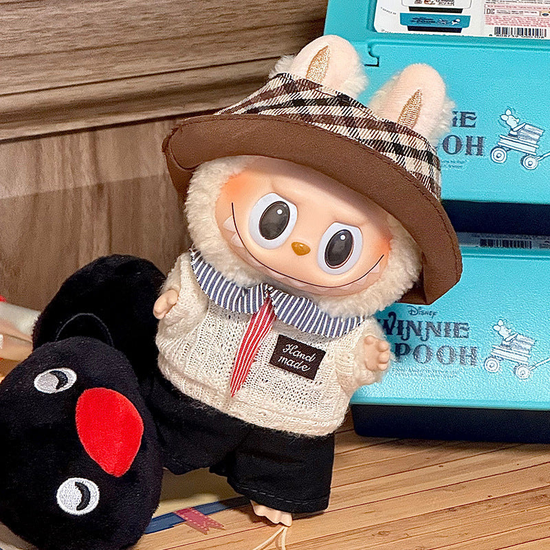 Labubu Sitting Party Doll Clothes First and Second Generation Blind Box Use Labubu Clothes Plush Vinyl Face