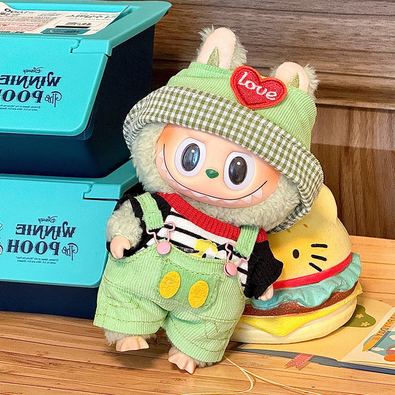 Labubu Sitting Party Doll Clothes First and Second Generation Blind Box Use Labubu Clothes Plush Vinyl Face