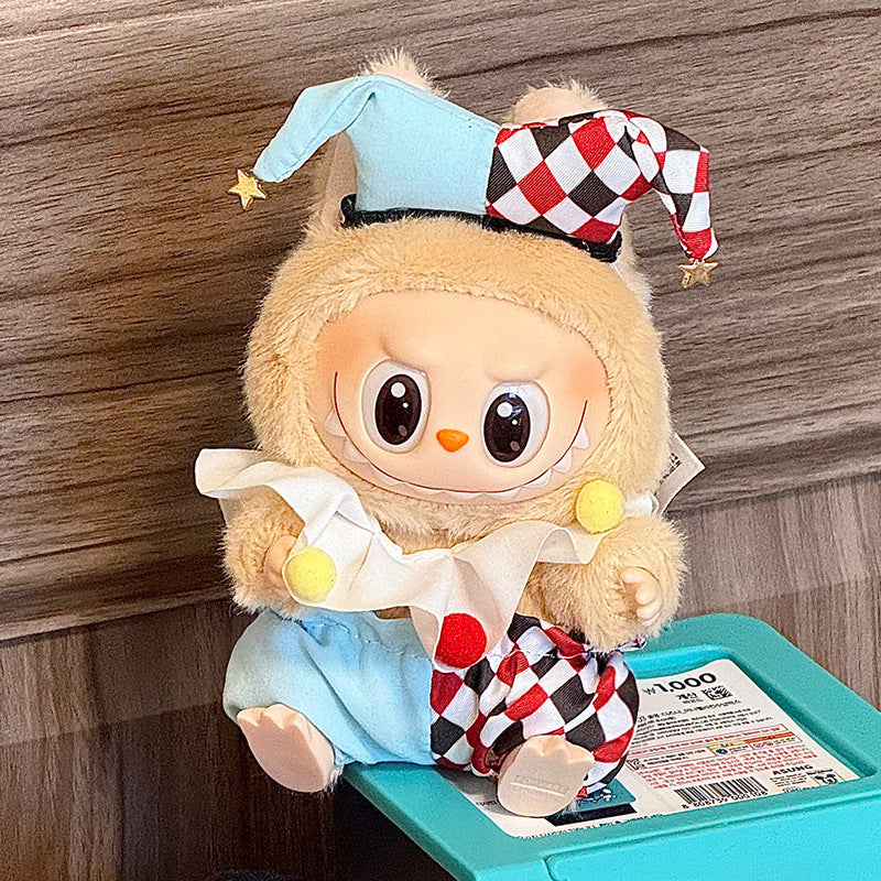 Labubu Sitting Party Doll Clothes First and Second Generation Blind Box Use Labubu Clothes Plush Vinyl Face