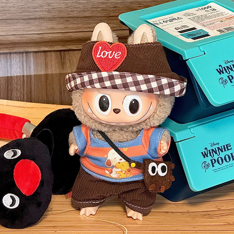 Labubu Sitting Party Doll Clothes First and Second Generation Blind Box Use Labubu Clothes Plush Vinyl Face