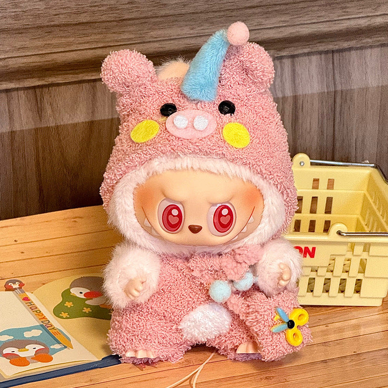 Labubu Sitting Party Doll Clothes First and Second Generation Blind Box Use Labubu Clothes Plush Vinyl Face